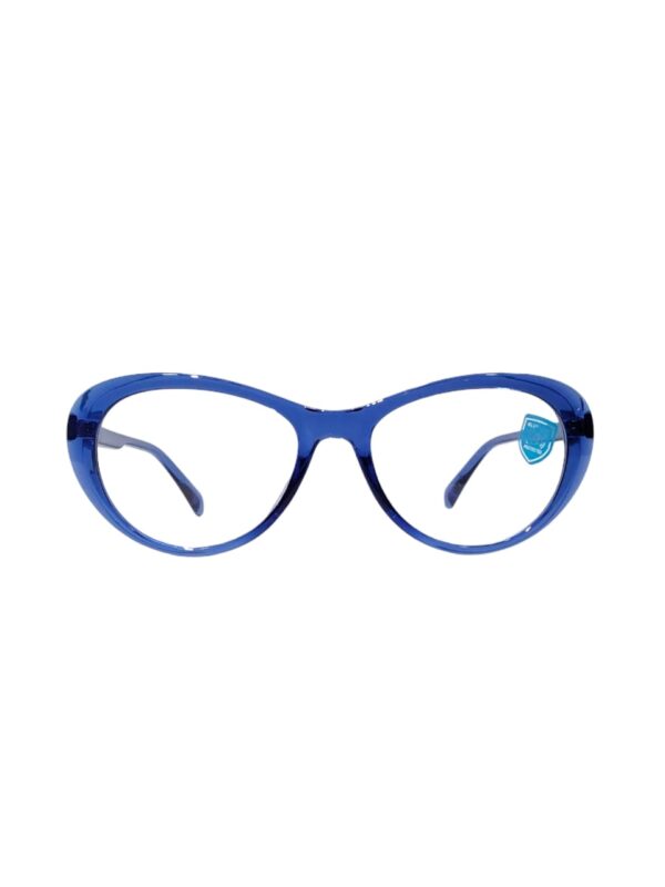 Gold Star M-2089 Blue Transparent Oval Eyeglasses – 50mm