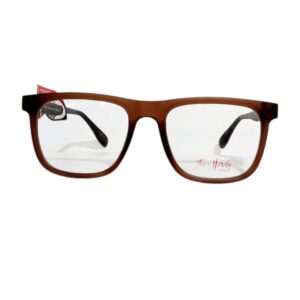 Tom Hardy Brown Matte Square Eyeglasses