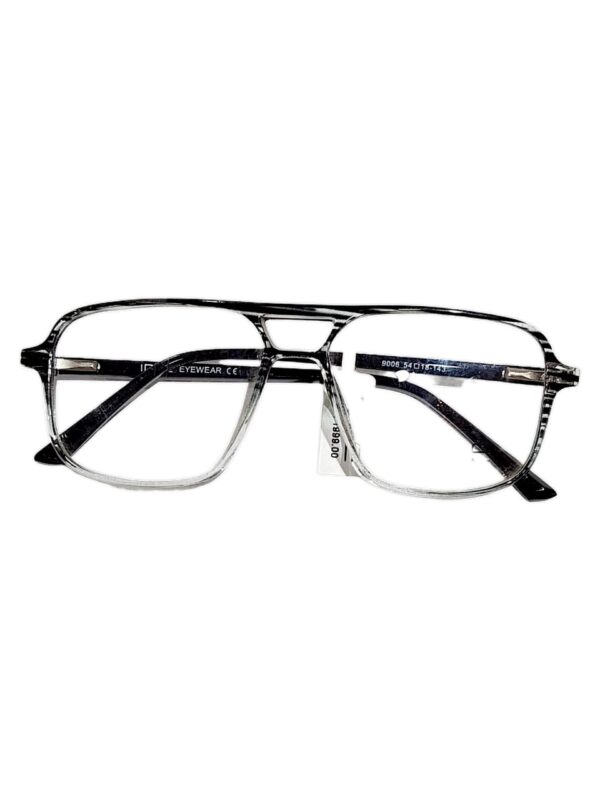 IDEE Transparent Grey Aviator Eyeglasses